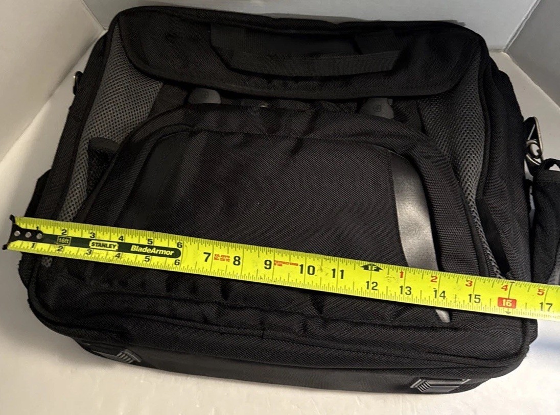 SwissGear Laptop Computer Briefcase Travel Bag Unisex 18″ x 14″ Black