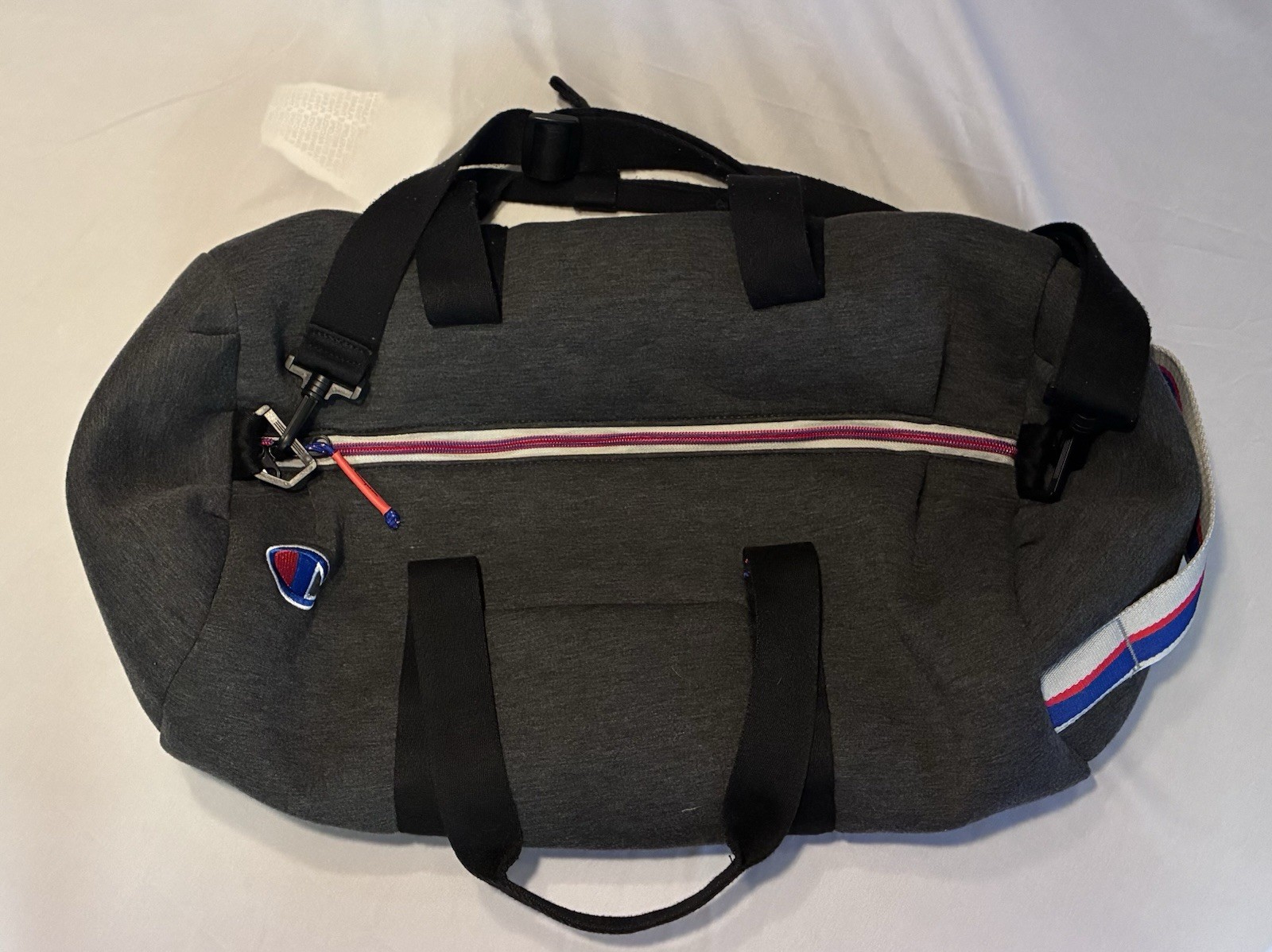Attribute Reverse Weave Charcoal Gray Duffle Duffel Bag (Read Description)