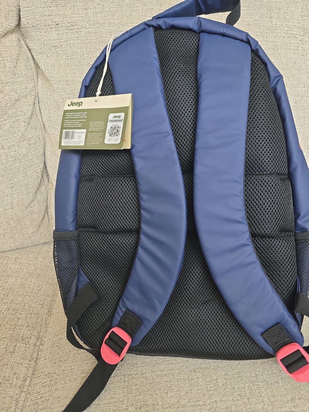 Jeep Blue/Black Backpack with Adjustable Strap Lightweight Outdoor | Unisex