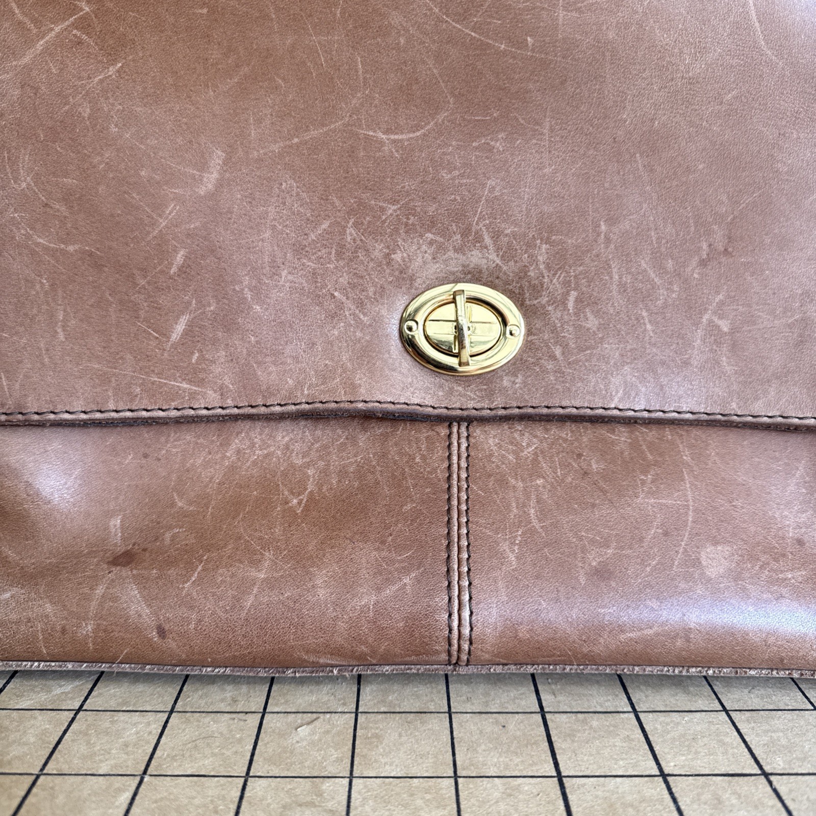 Buffalo Jackson Trading Co. Leather Laptop Messenger Briefcase Bag w/Strap