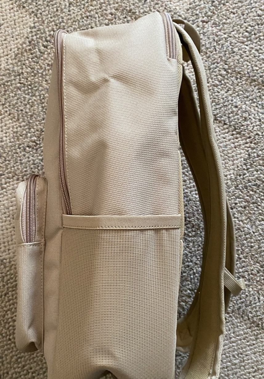 Nike Heritage Eugene Backpack Bag DB3300-297 Beige Khaki 18″ H x 12″ W x 6″ D