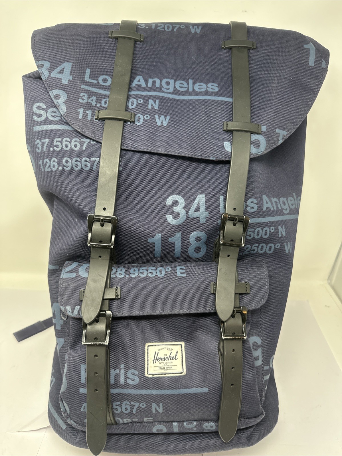 Herschel Supply Co. Little America Backpack Laptop Sleeve Navy Blue