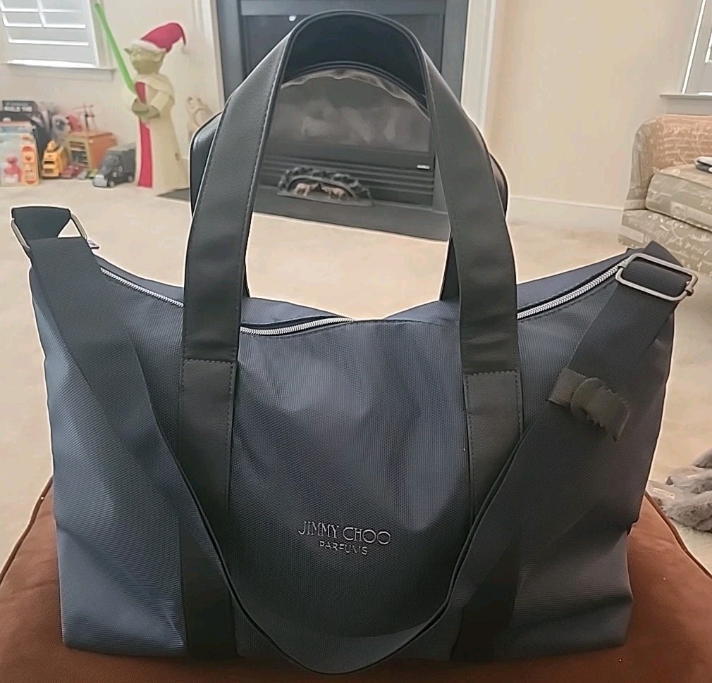 NWT JIMMY CHOO PARFUMS ADULT WEEKEND DUFFLE / TOTE / TRAVEL BAG SPORTS / GYM ETC