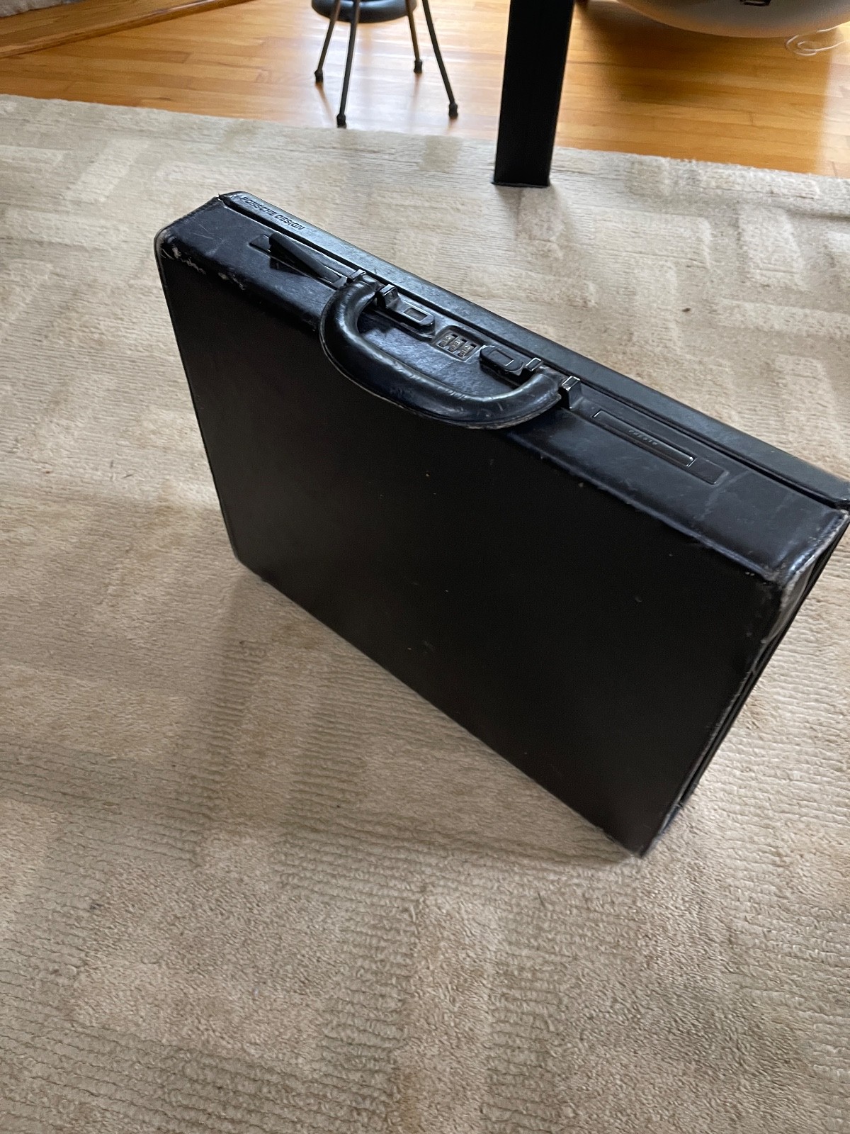Porsche Design Men Leather Attache Case Vintage Business Briefcase
