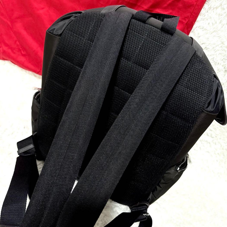 Ferrari Purosangue Black Leather Backpack with Storage Bag Original Genuine