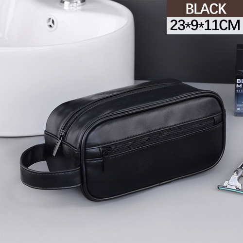 eather Travel Toiletry Bag for Men, Large Travel Bathroom Shaving Dopp Kit