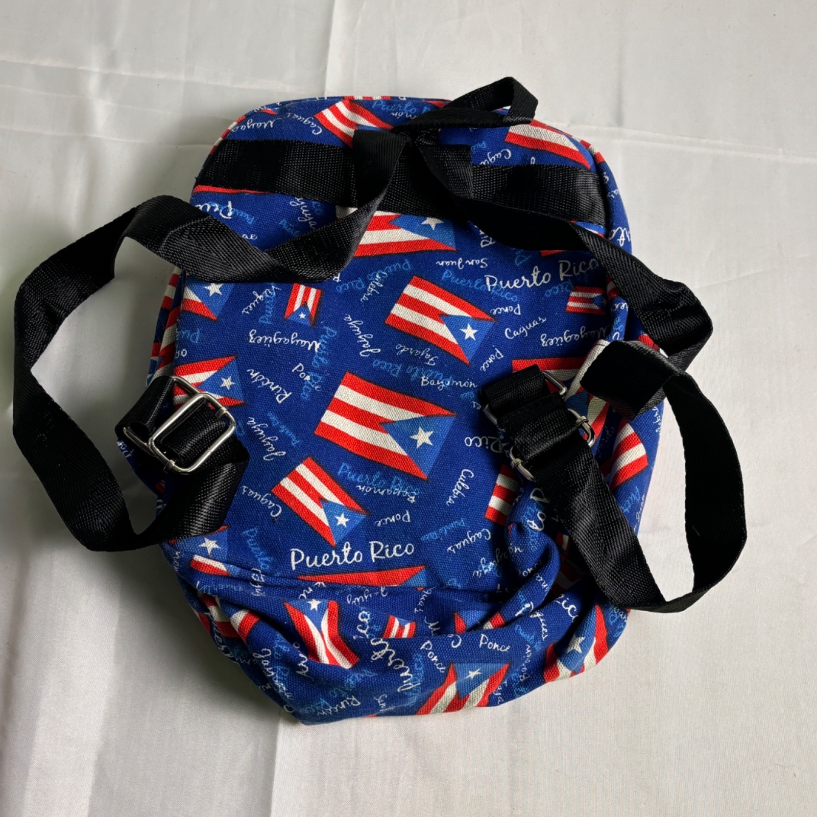 Puerto Rico Flag All Over Print Mini Backpack Souvenir Travel Bag Backpack