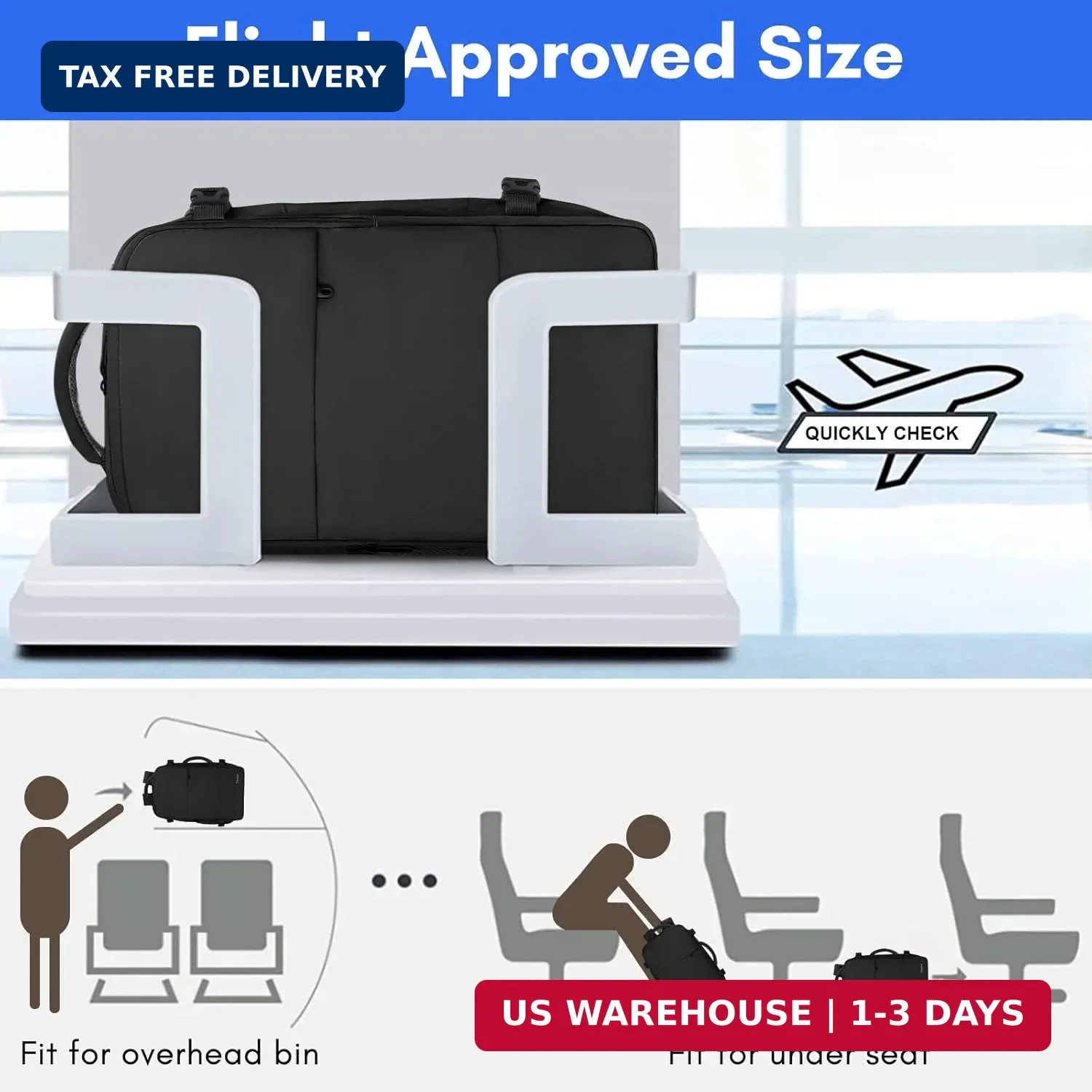Taygeer Travel Laptop Backpack for Men Women, Airplane Approved Travel Backpack
