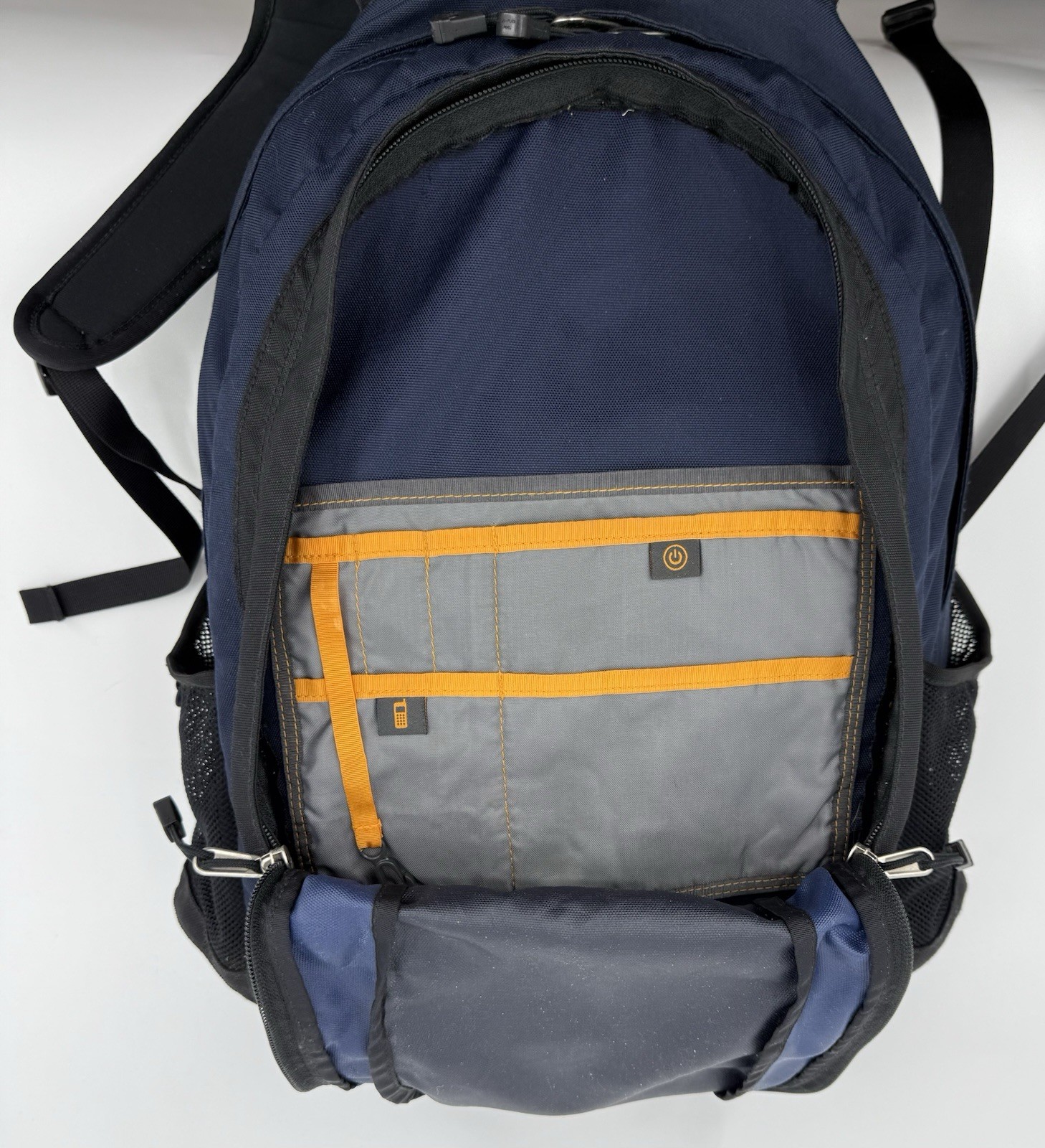 The North Face Jester Backpack Navy Blue And Black **DEFECTS READ PLEASE**