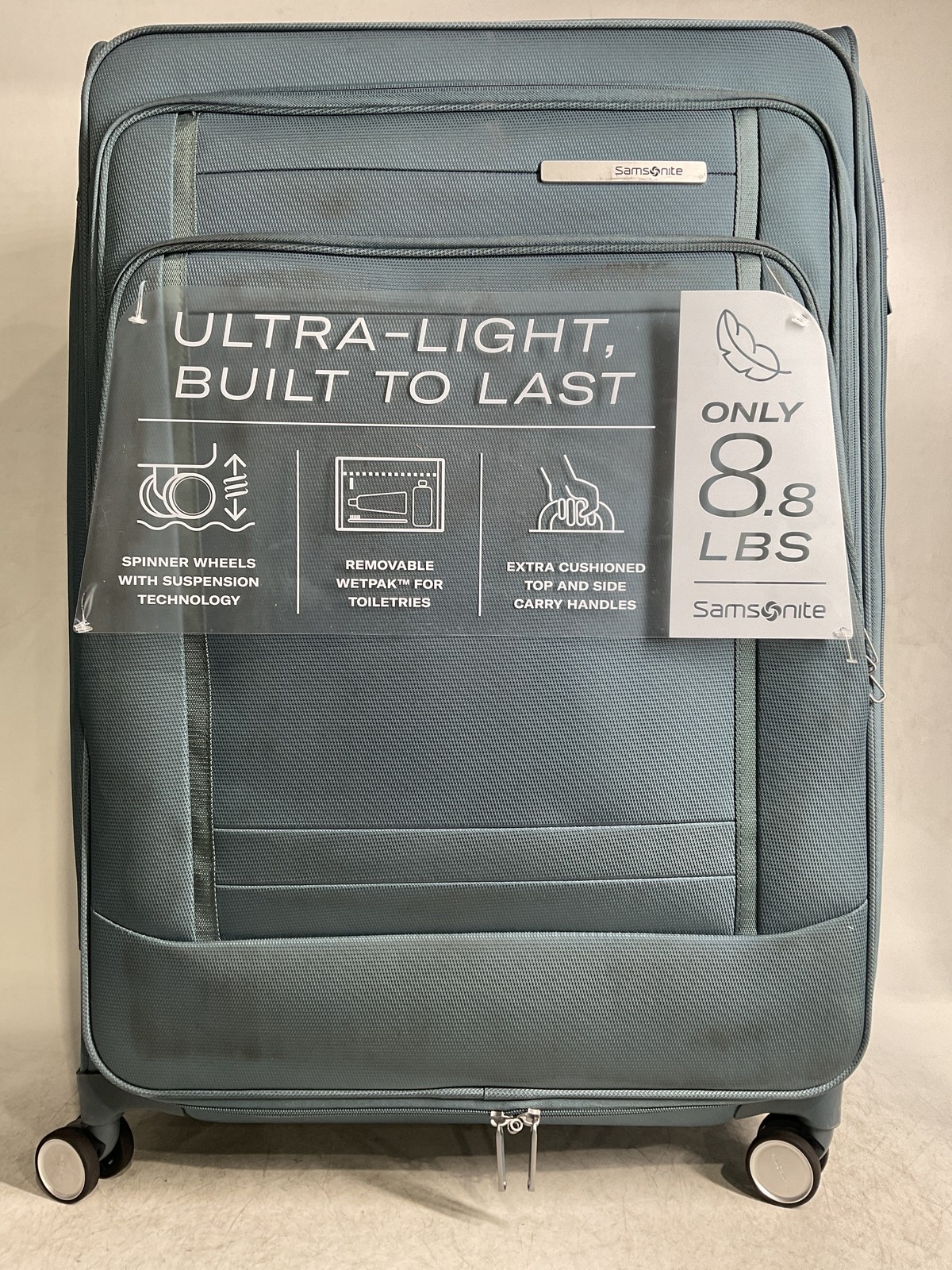 Samsonite UpLIFT Lightweight Softside Expandable Luggage Blue Large Checked U2