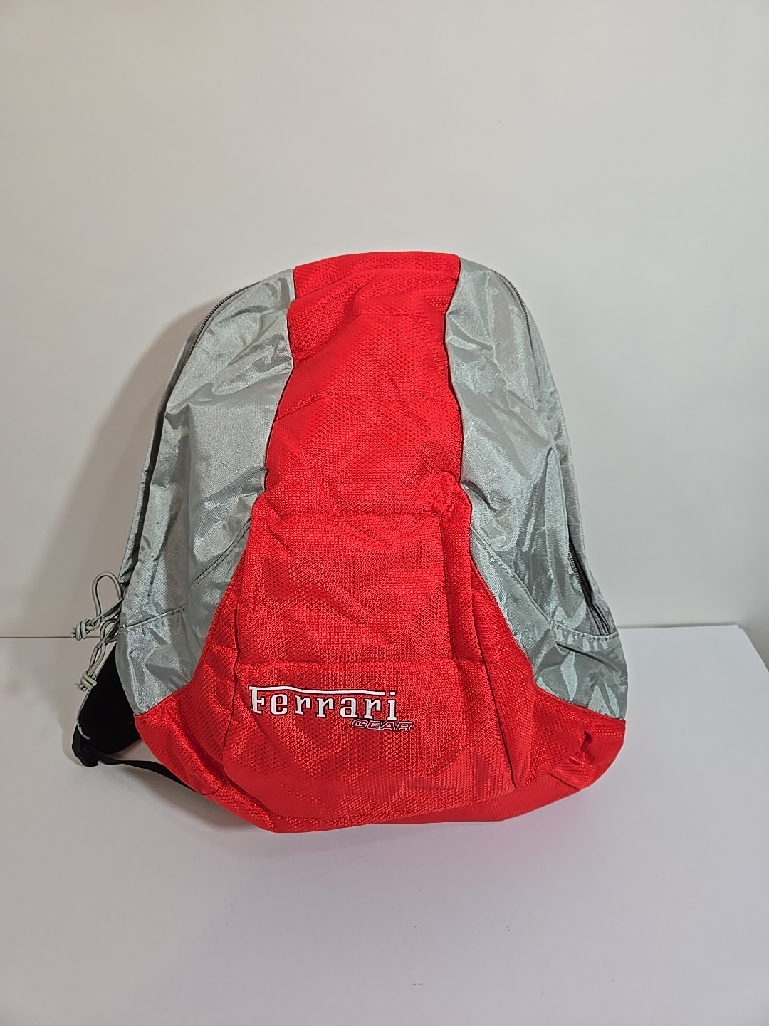 Official Ferrari Gear Backpack Red & Silver Bag 15″ x 11″