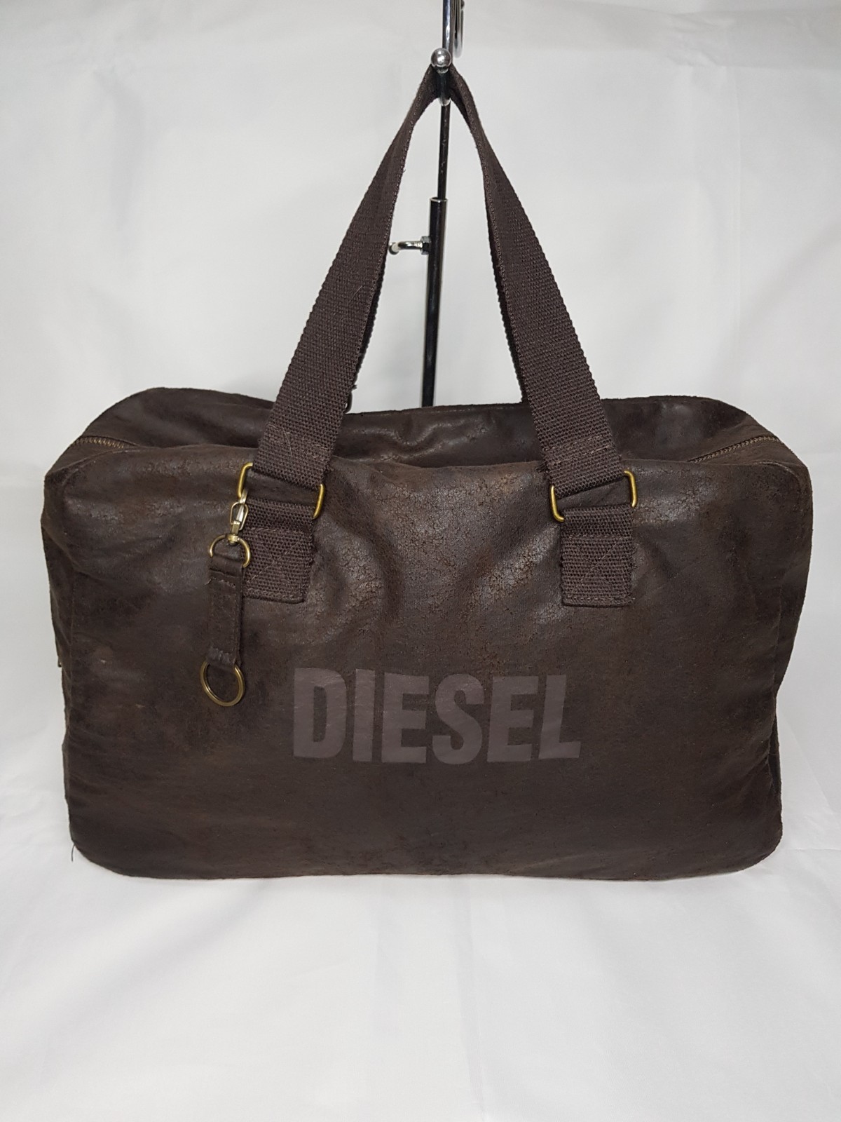 Vintage Diesel Fuel For Life duffle bag, brown