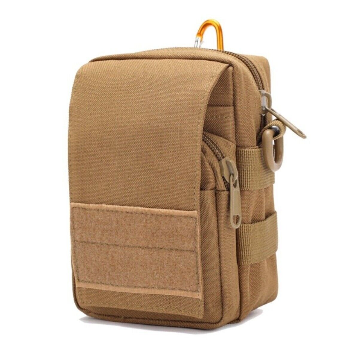 Tactical Molle Pouch Cell Phone Holster Bag Accessory Pouch Double-Zipper Pocket