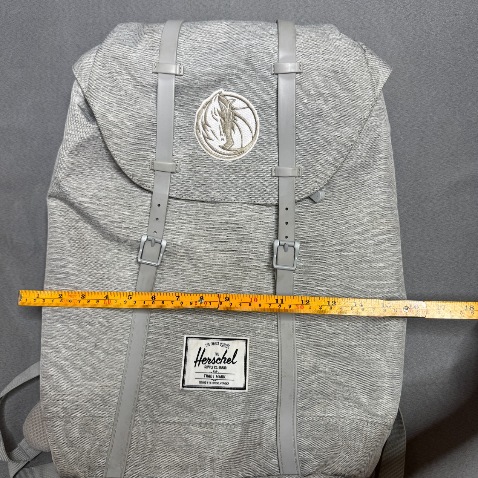 Herschel Supply Co Retreat Backpack Gray NBA Dallas Mavericks Logo Laptop Bag