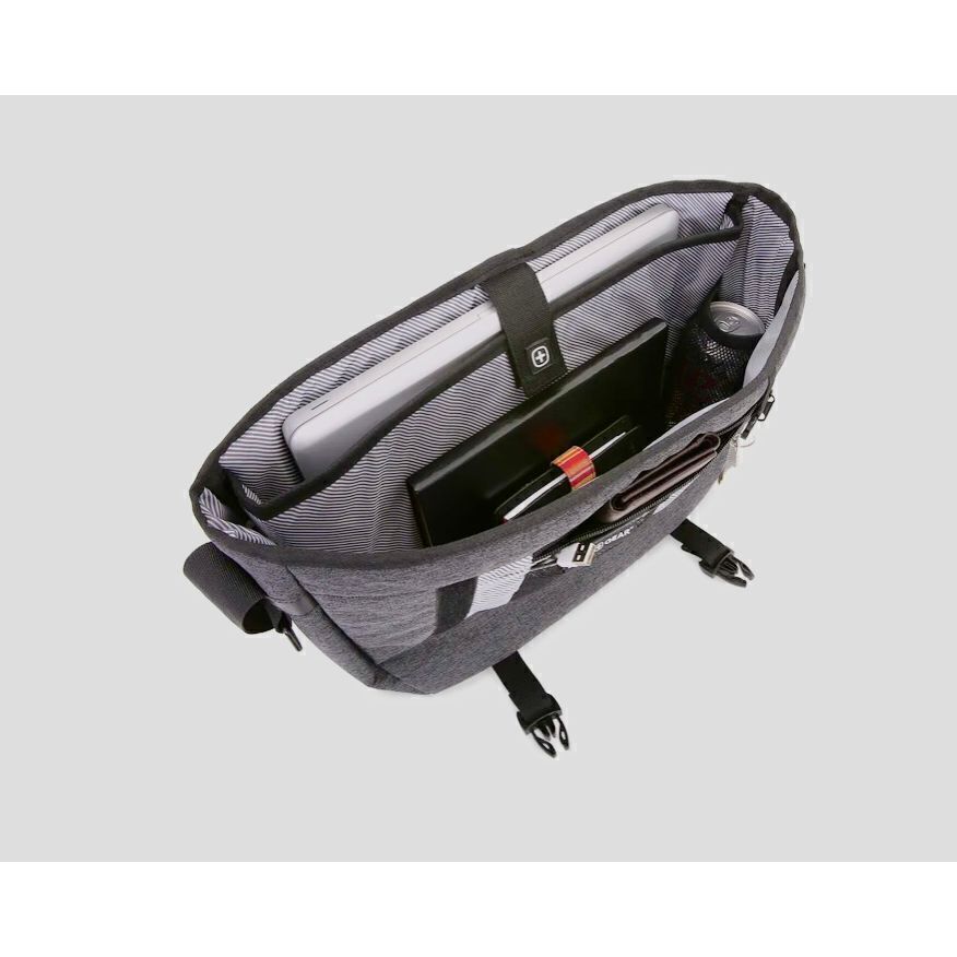 Versatile Gray Messenger Bag for Everyday Use