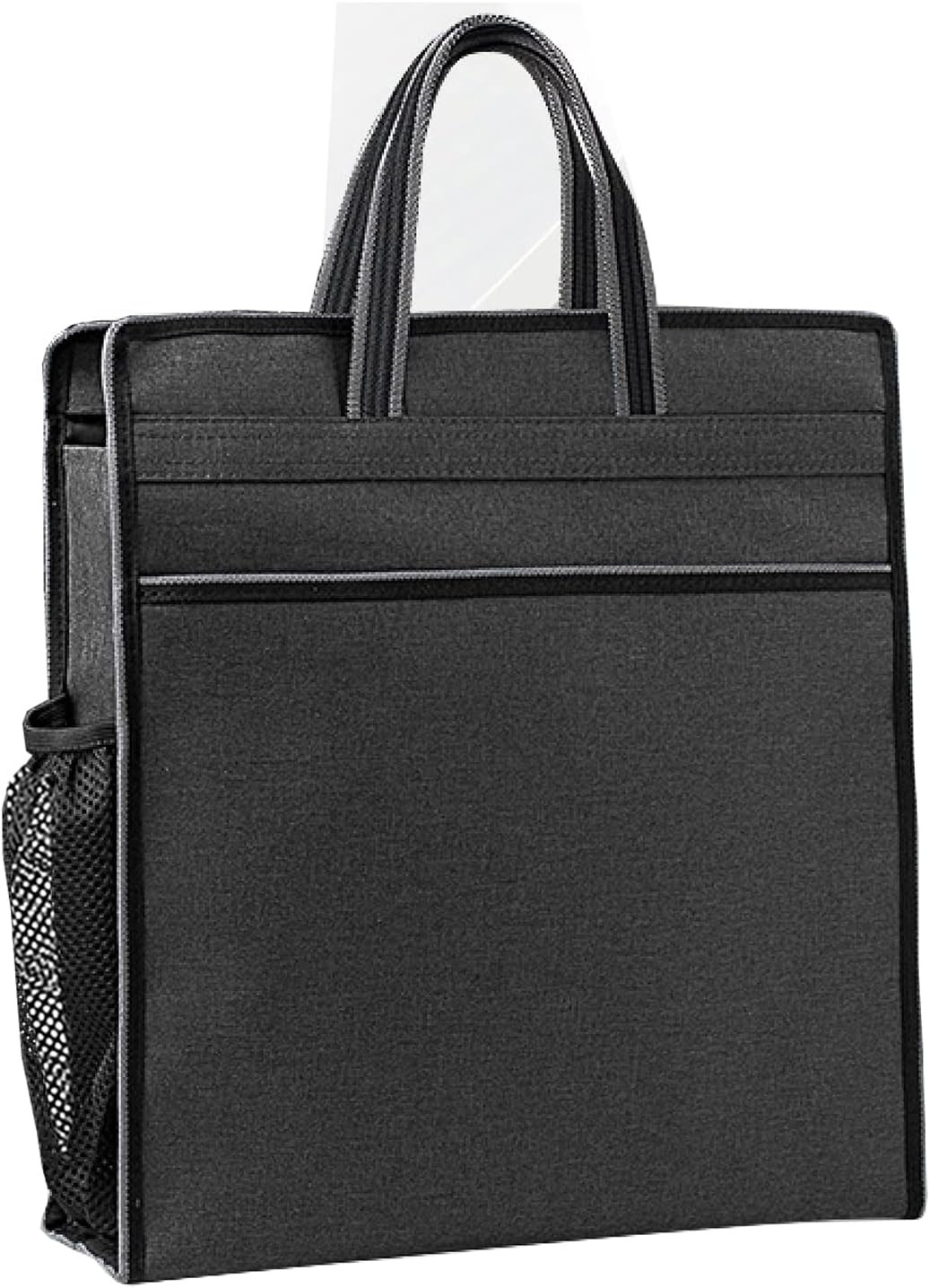 Oxford Zippered Document Bag with Handle File Tote Bag Pouch for Carrying Paper