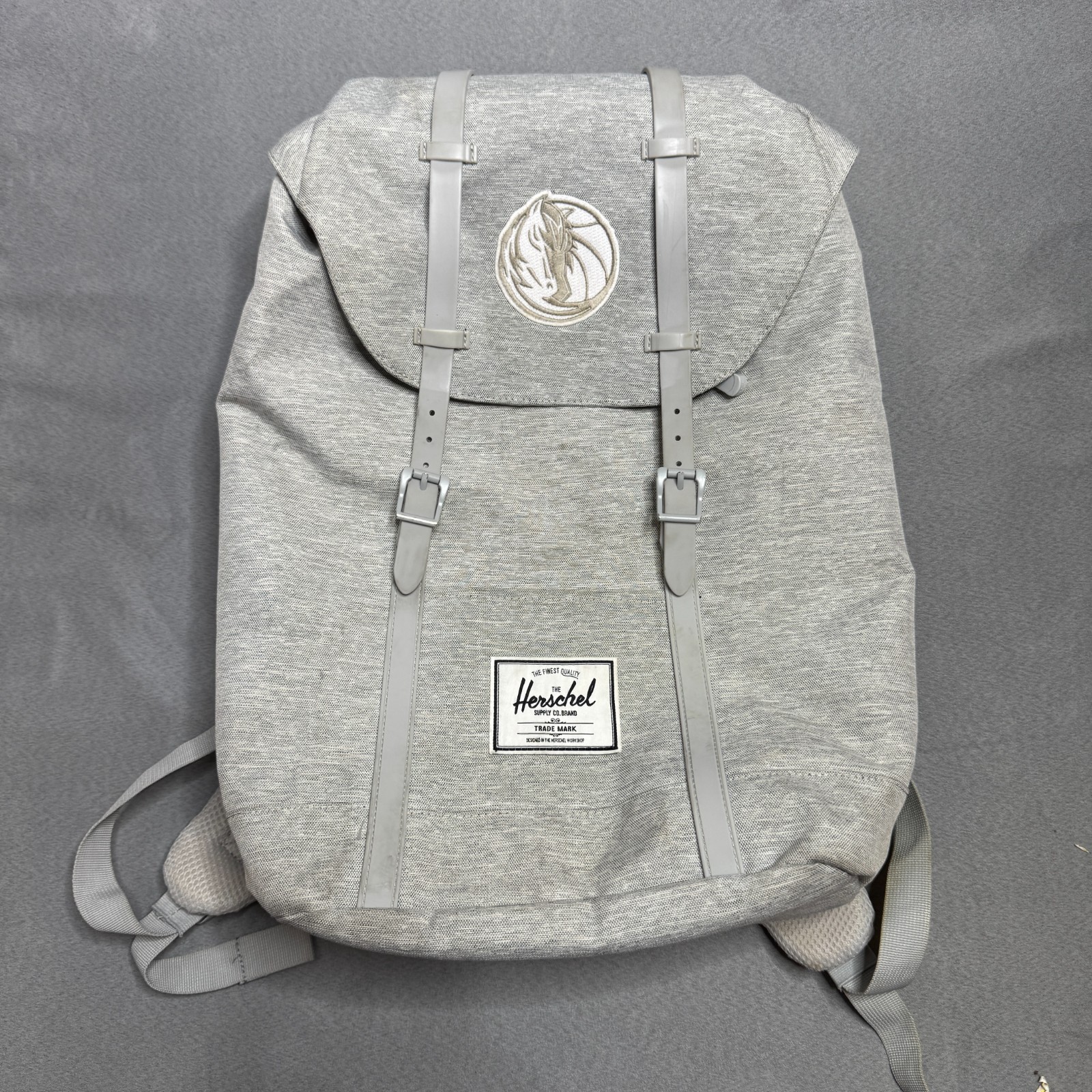 Herschel Supply Co Retreat Backpack Gray NBA Dallas Mavericks Logo Laptop Bag