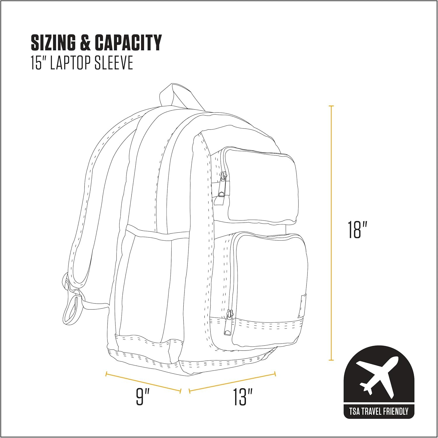 Backpacks Laptop Bag Dual-Compartment Water Repellent 28L Choose Your Color