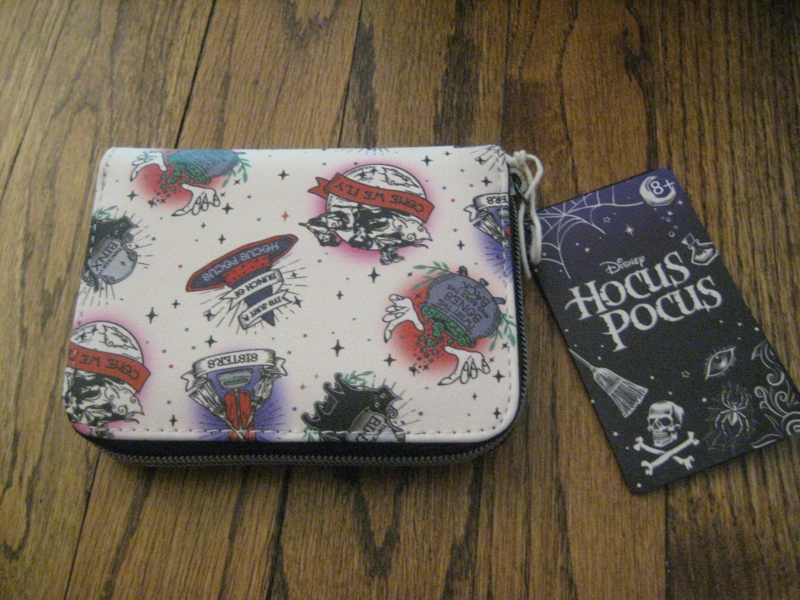 Loungefly Disney Hocus Pocus Tattoo Icons Mini Backpack Wallet Set! Binx