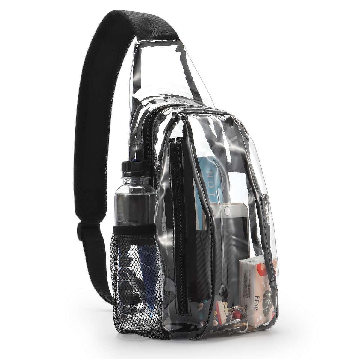 Clear Sling Shoulder Bag Stadium Approved Cute Fashion Crossbody Clear Backpack