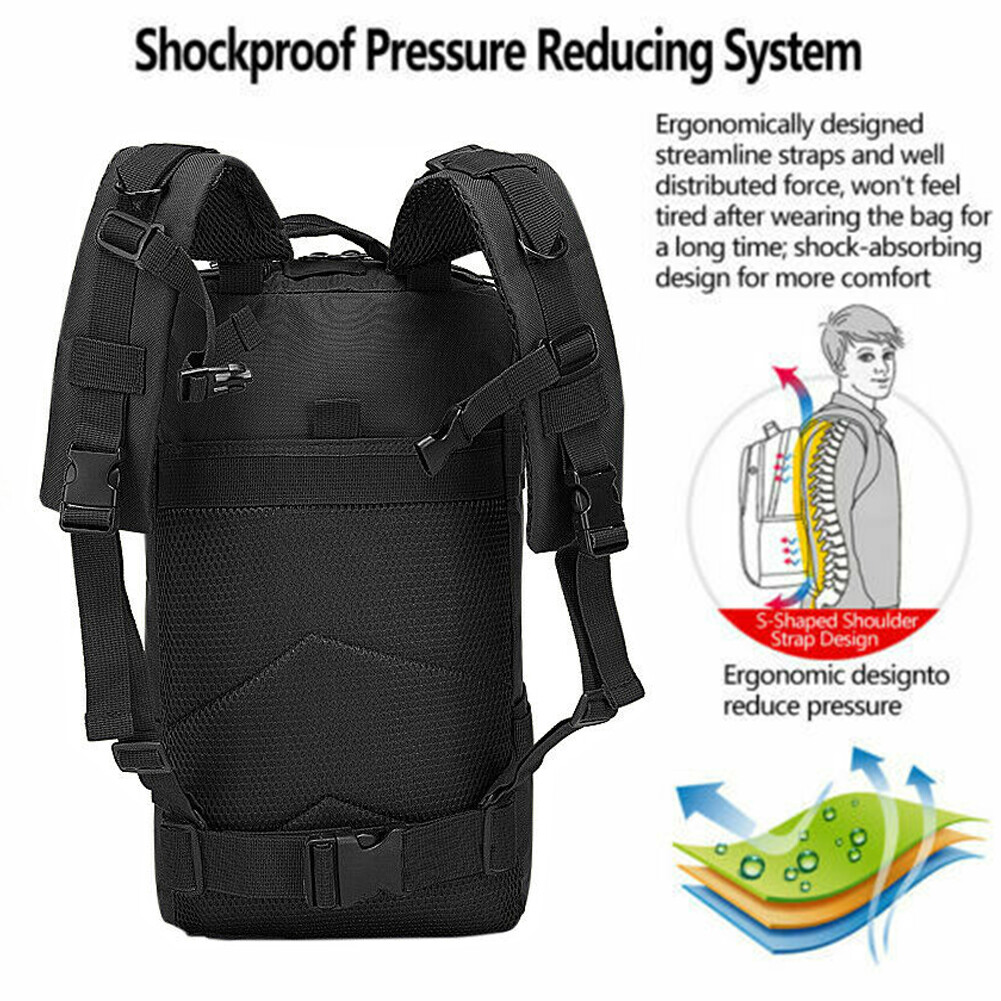Military Tactical Backpack Large Army 3 Day Assault Pack Men Bugout Bag Rucksack