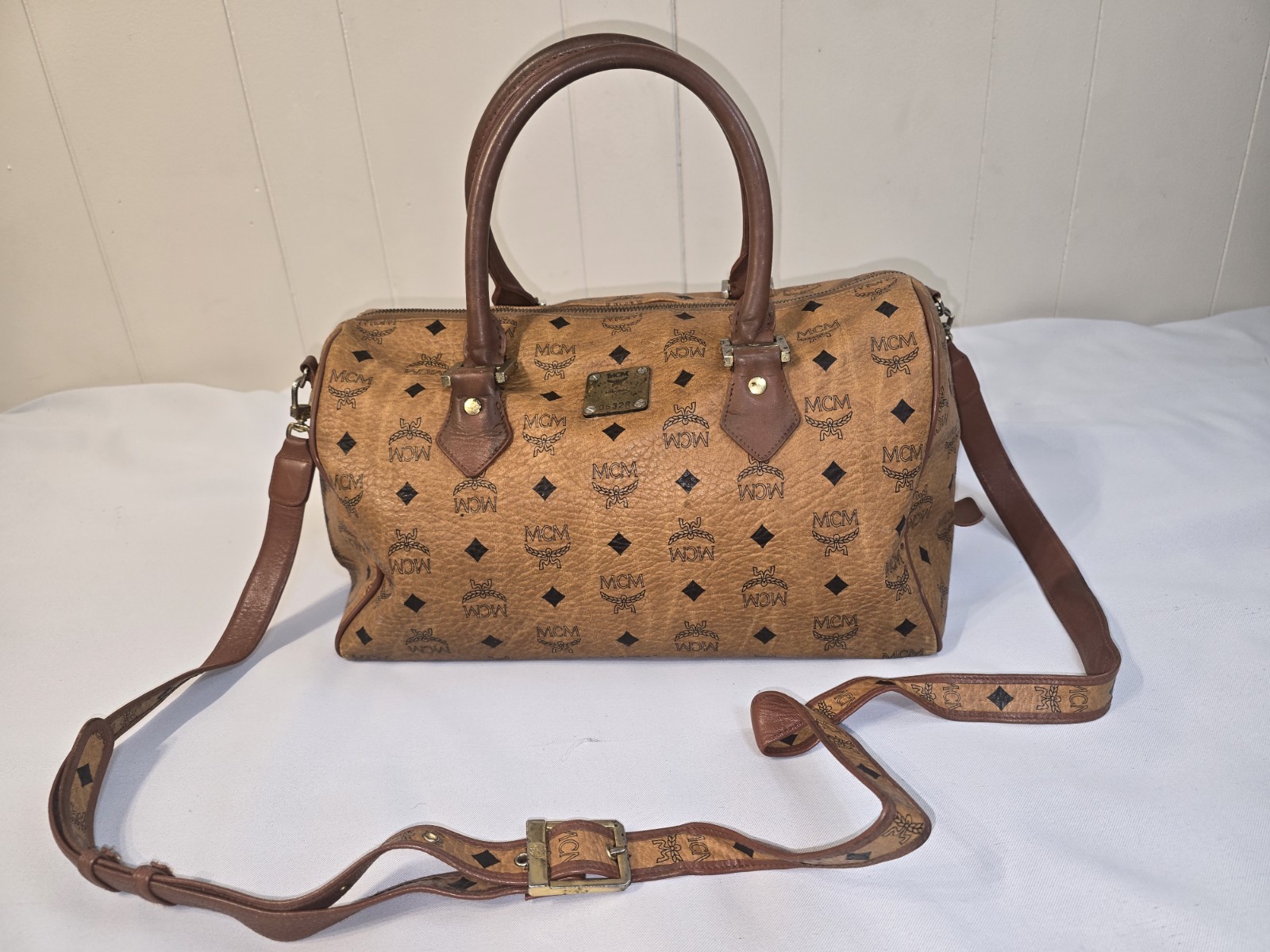 Vintage 🔥 MCM Ottomar Weekender Bag Cognac Viestos duffle