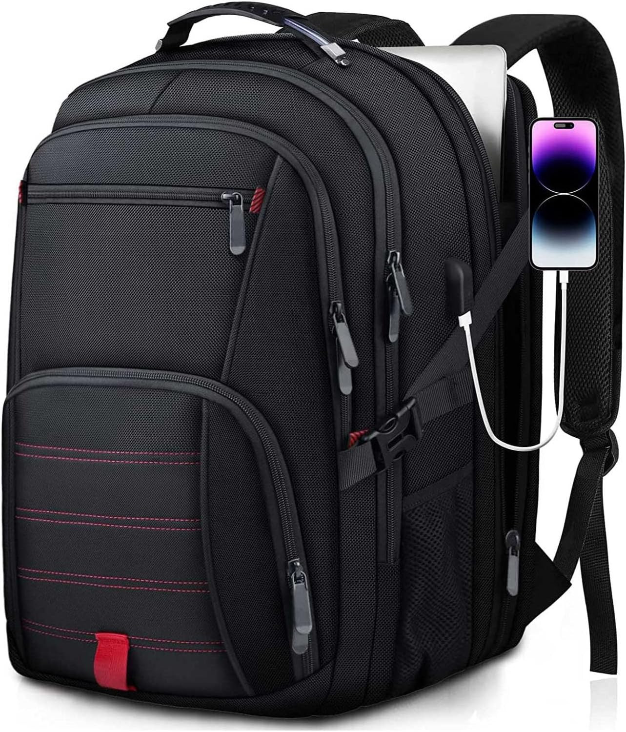 “Ultimate 50L Travel Backpack: Extra Large, Anti-Theft, Laptop Compartment, Airl