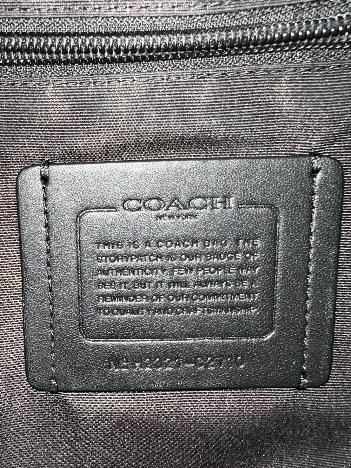 Coach Track Backpack Gunmetal/Black Smooth Calf Leather 16″ Laptop Bag