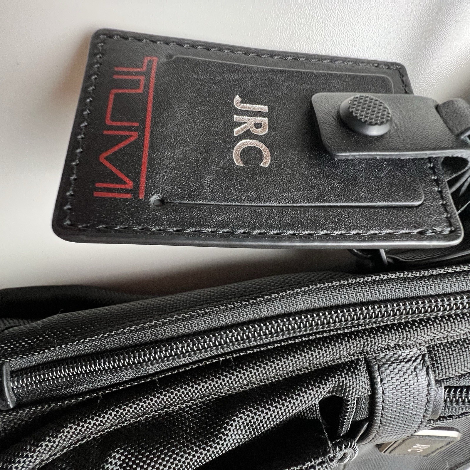 TUMI ALPHA 3 Laptop Briefcase Travel Nylon Tumi Monogrammed JRC NO STRAP