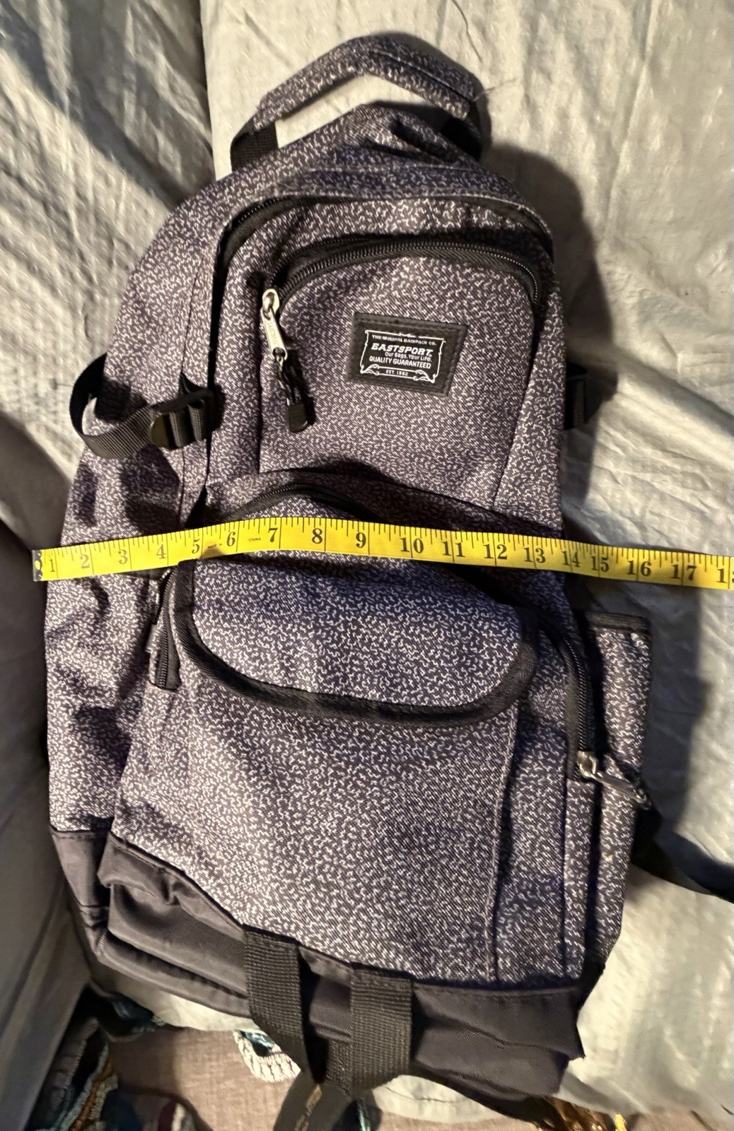 Eastsport Heather, Gray Backpack School Travel Laptop Book Bag Multi Pocket