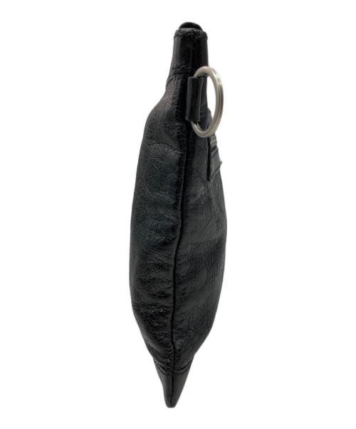 BALENCIAGA clutch bag 273022 1000 Black Lambskin Motocross Classic Clip