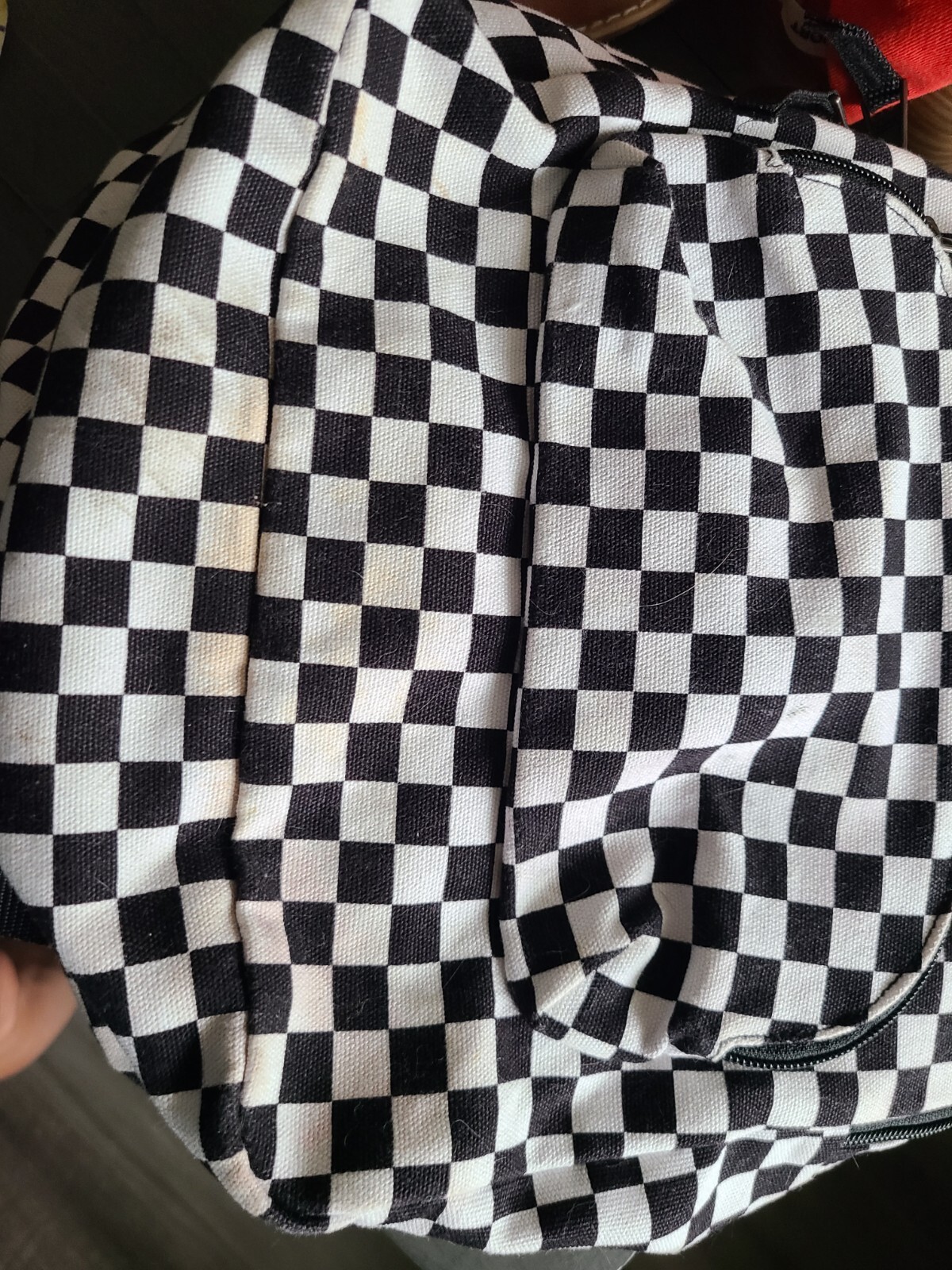 Vans Checkerboard Black & White Old Skool Backpack 11.5 X 9.5. See Description