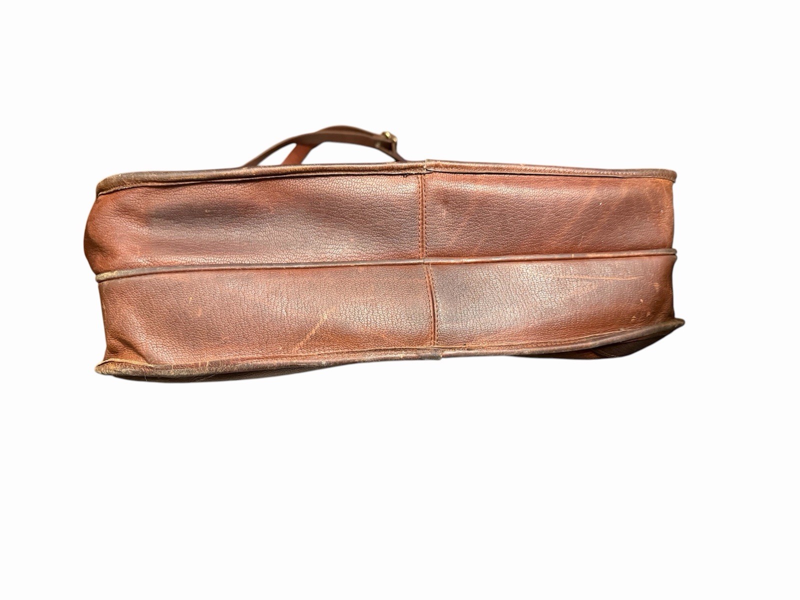 VINTAGE ORVIS Leather Briefcase Messenger Laptop Bag – With SHOULDER STRAP