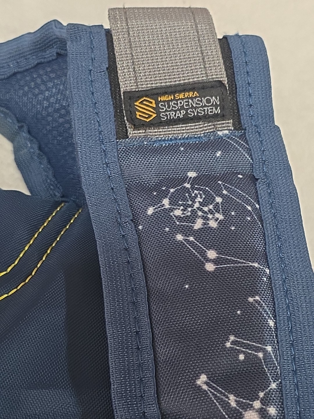 High Sierra Blue Yellow Backpack School Travel Bag Bookbag