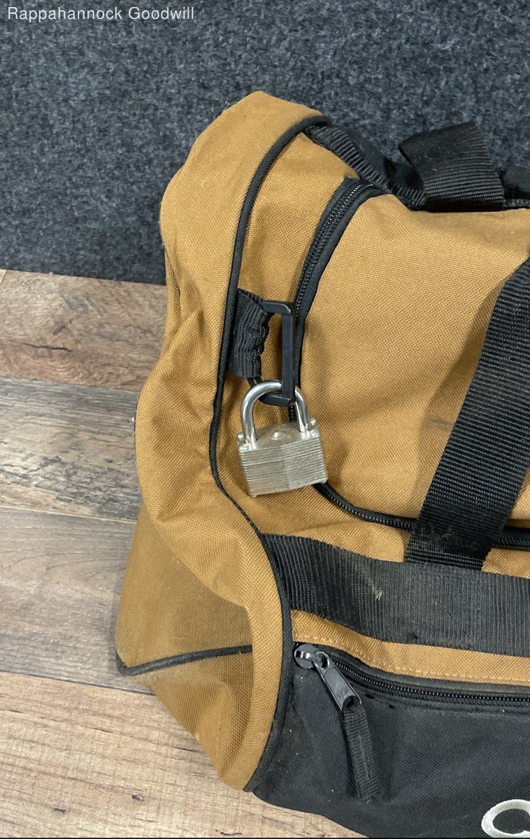 Carhartt Brown Black A194 Canvas Duffle Work Bag Travel Large