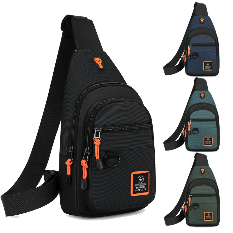 Men Waterproof Chest Bag Crossbody Hiking Cycling Shoulder Bag Travel Backpack