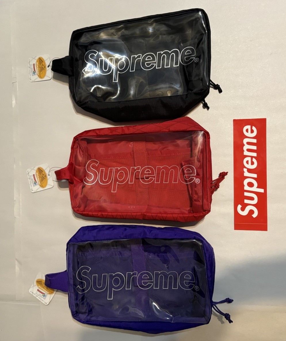 Supreme Utility Bag FW18 Black & Red & Purple NEW – 2018 (Bundle) (SET OF 3)