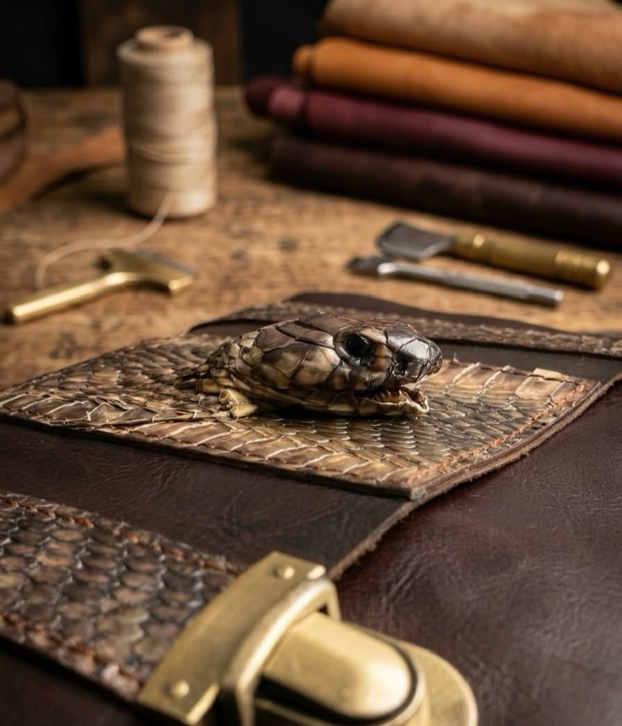 Luxury Bag One of Kind Artisanal Leather Shoulder Bag Perfect Men Gift