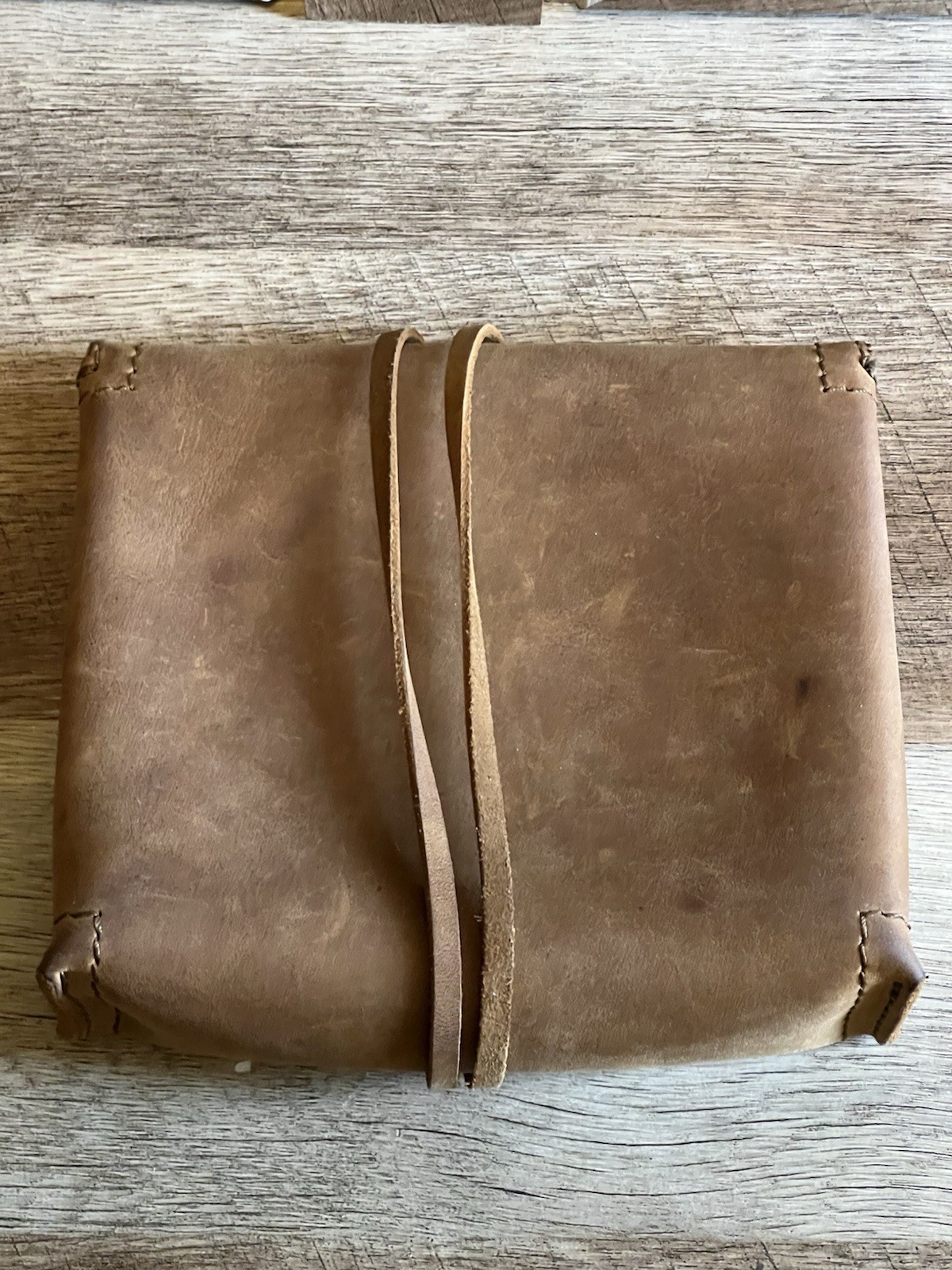 Saddleback Leather Cable Organizer Bag Tobacco