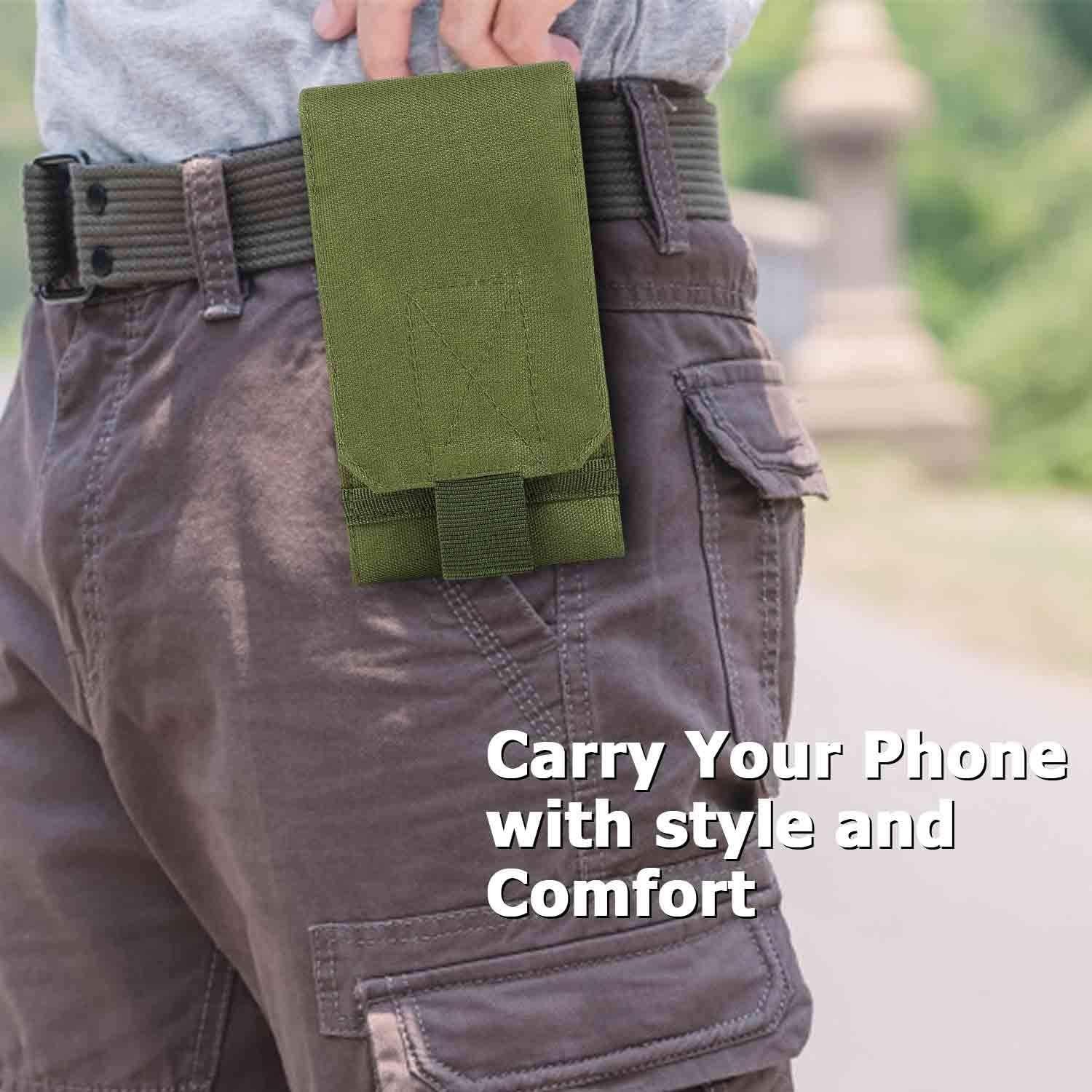 Tactical Molle Cell Phone Pouch Army Holster Case Waist Pouch Bag for Smartphone