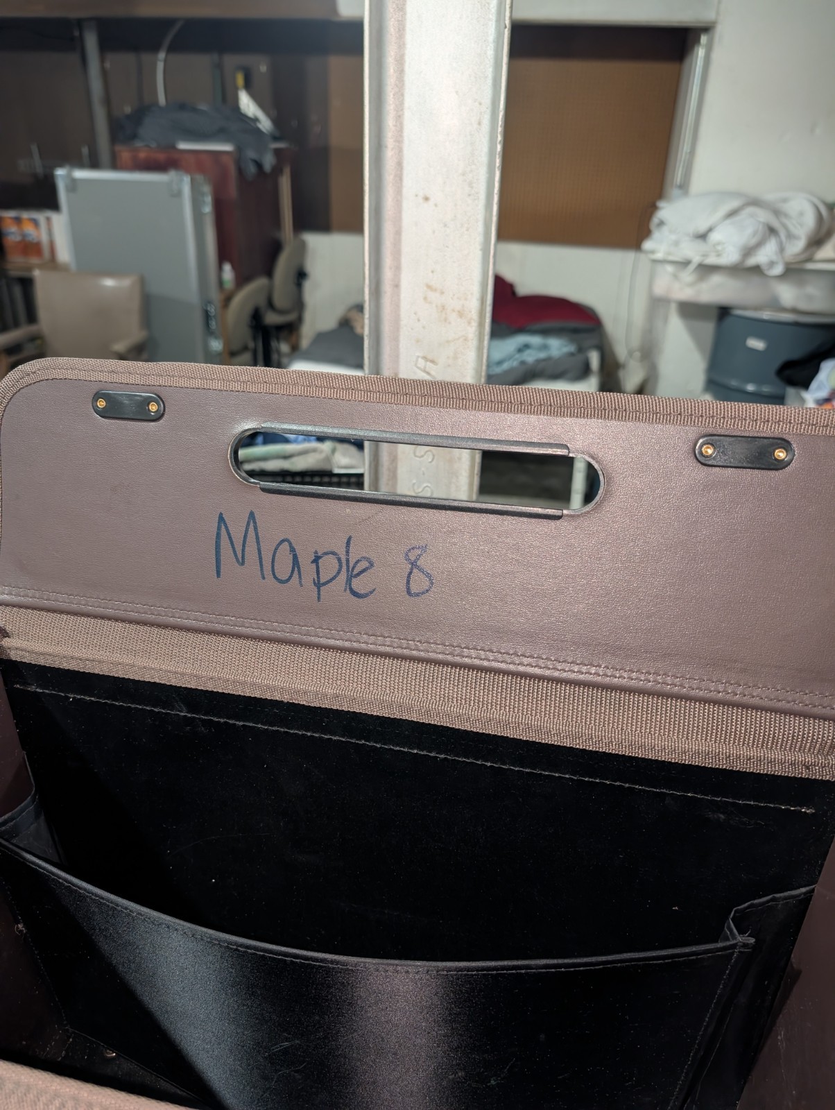 Brown Briefcase With Latches, No Keys