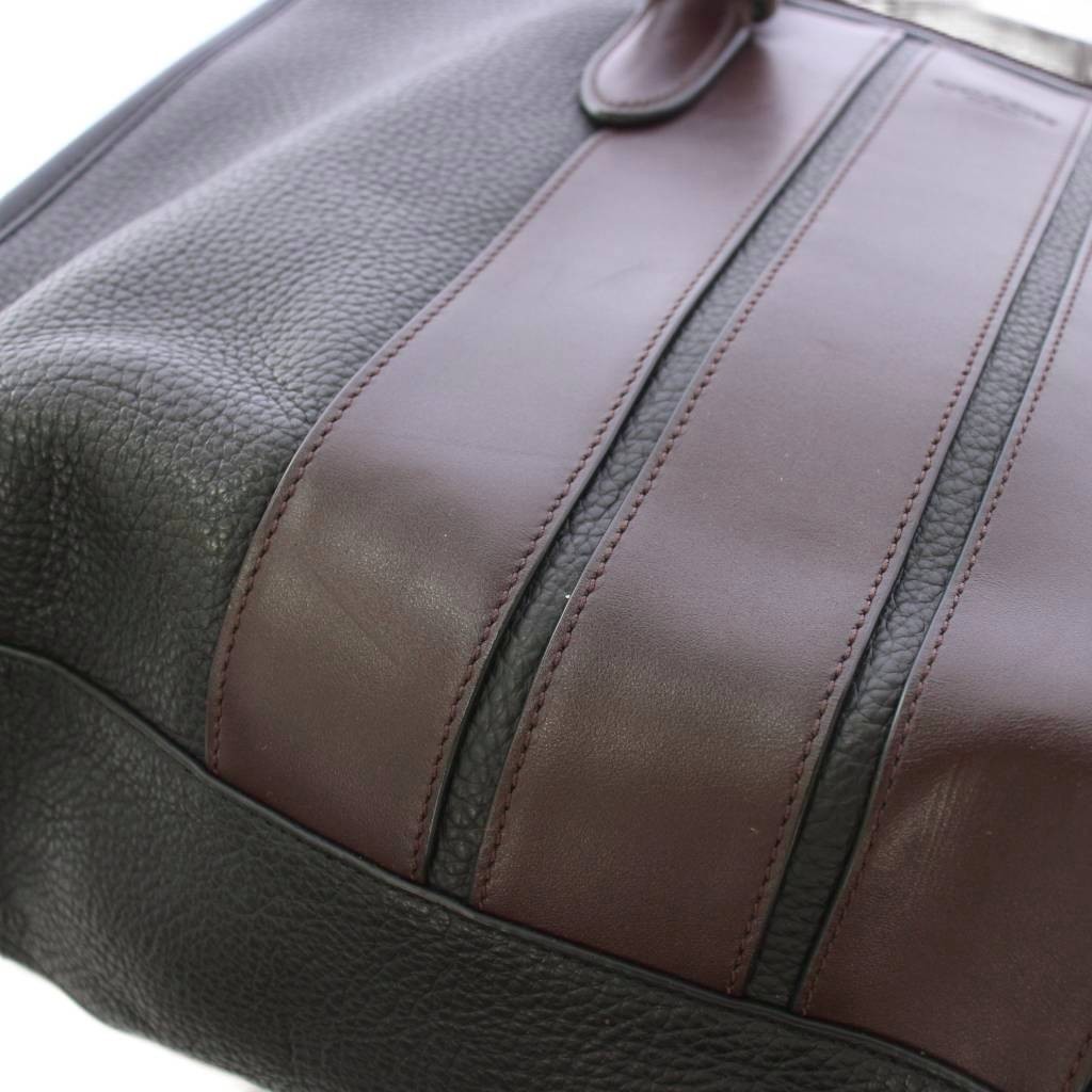 Coach Briefcase Business Bag Leather Black 28x39x10cm pre-owned