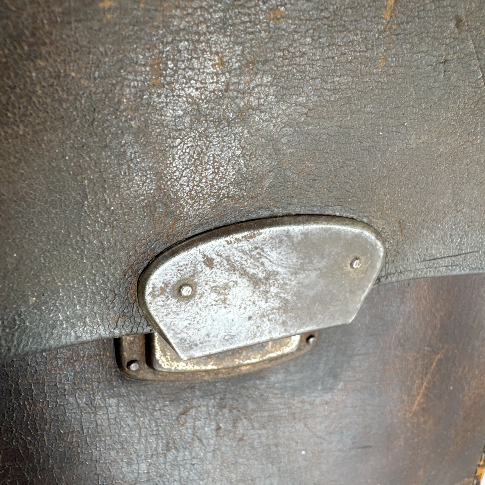1940 1950s vintage attache briefcase german leather brown