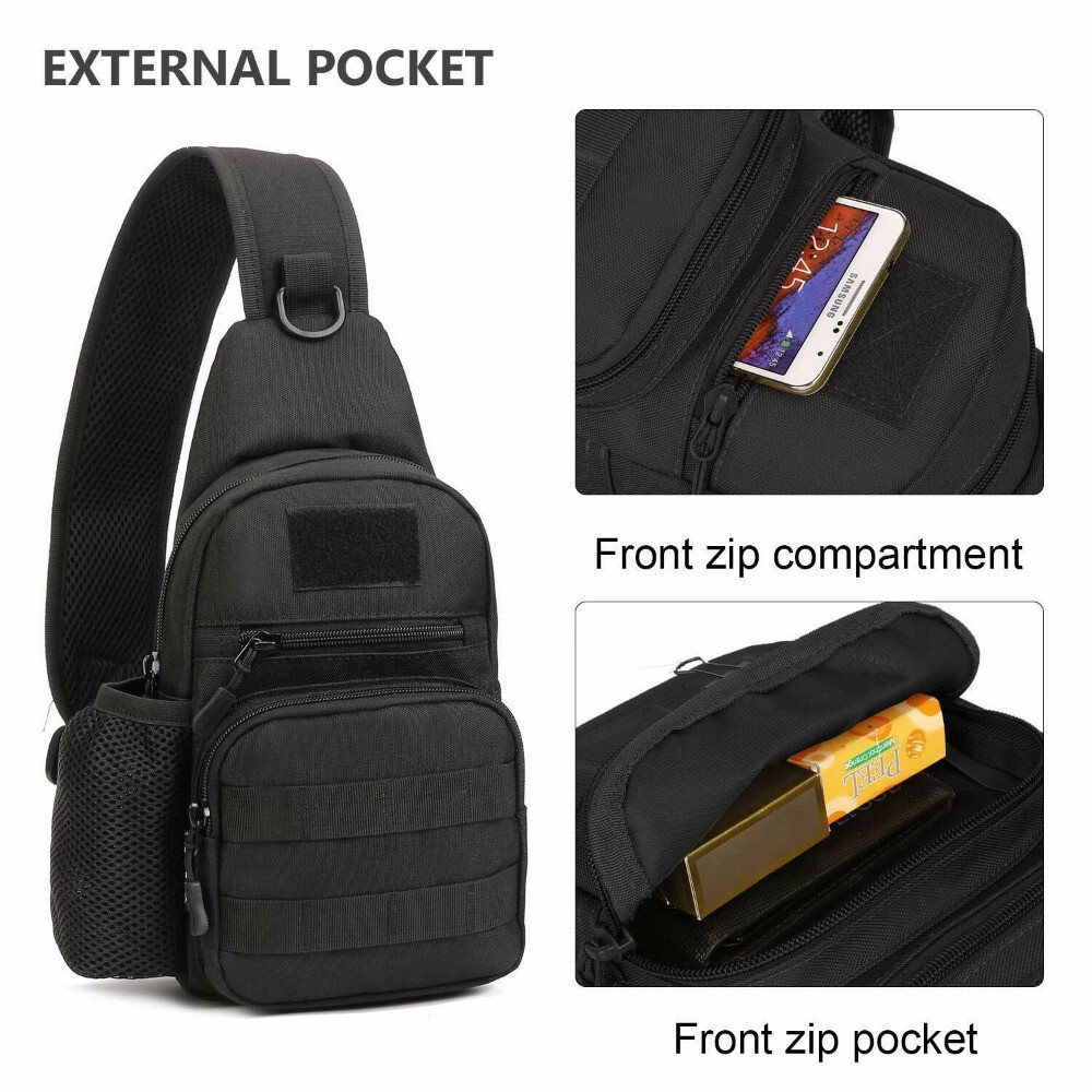 Tactical Shoulder Chest Pack Range Bags Concealed Carry Crossbody Gun Sling Bag