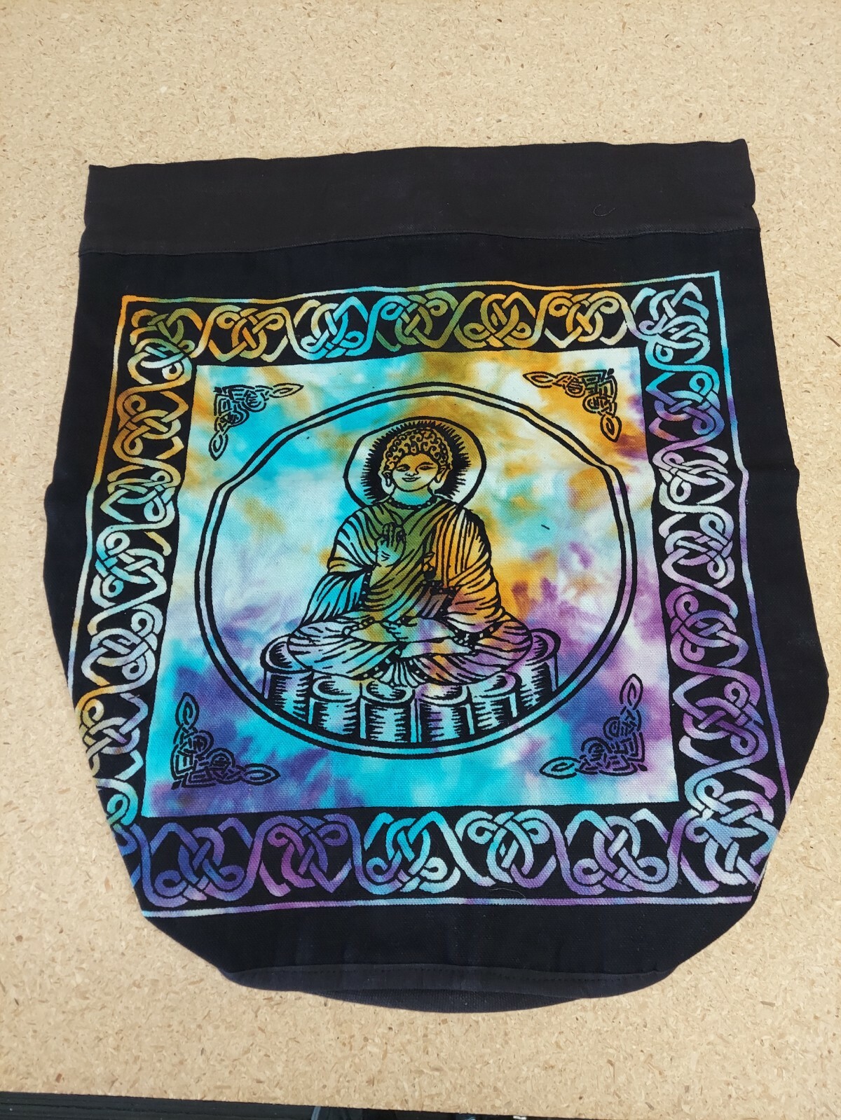 Buddha Spirit Prayer Back Pack Bag (A) – Brand NEW – thick material 18″ H – 12″