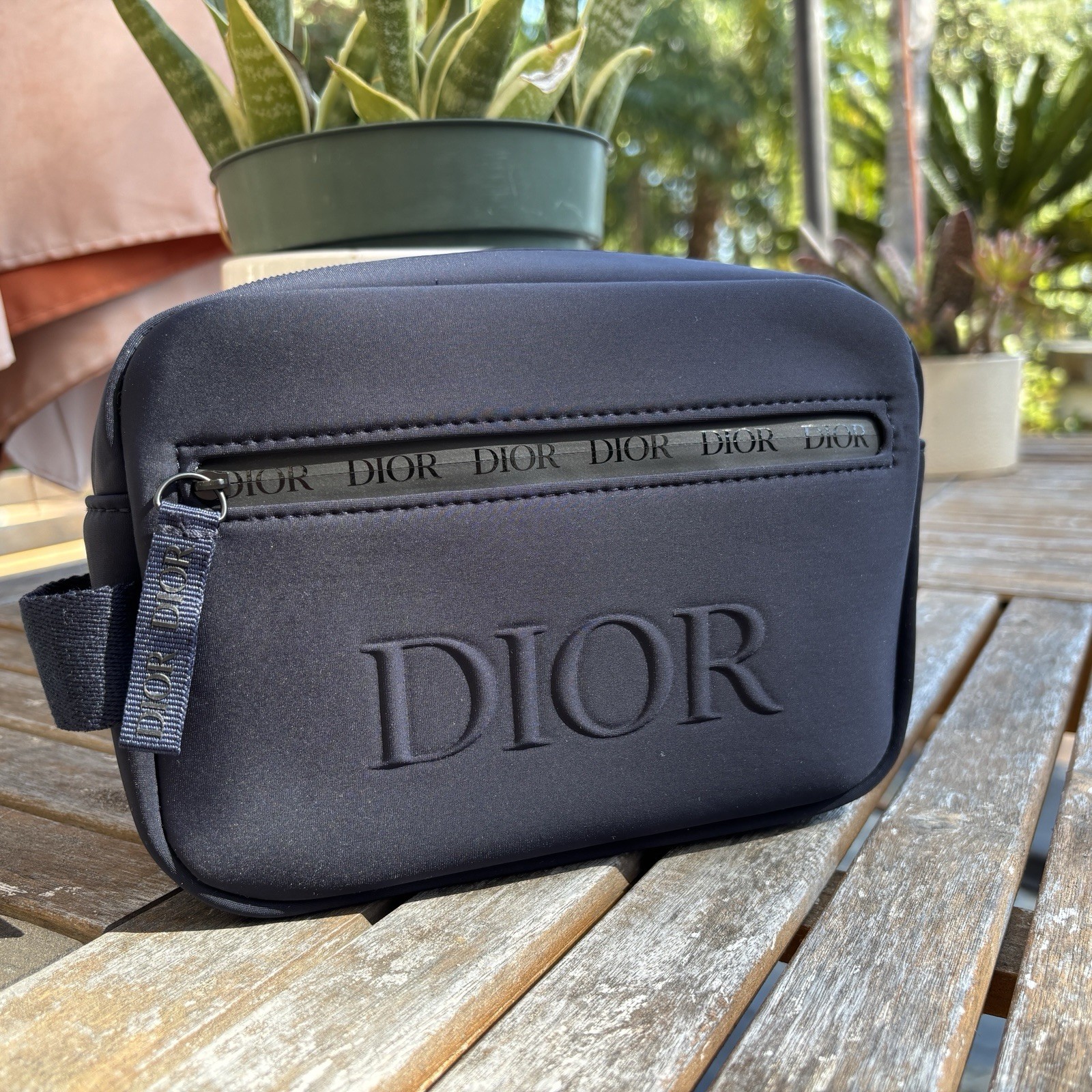 Dior navy blue Men’s Pouch Bag make up bag VIP gift