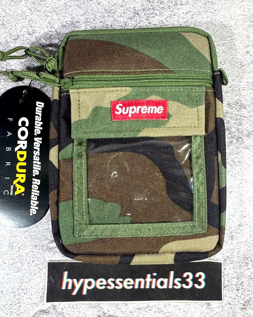 Supreme Cordura Utility Pouch Woodland Camo SS19 Box Logo NEW. IN HAND