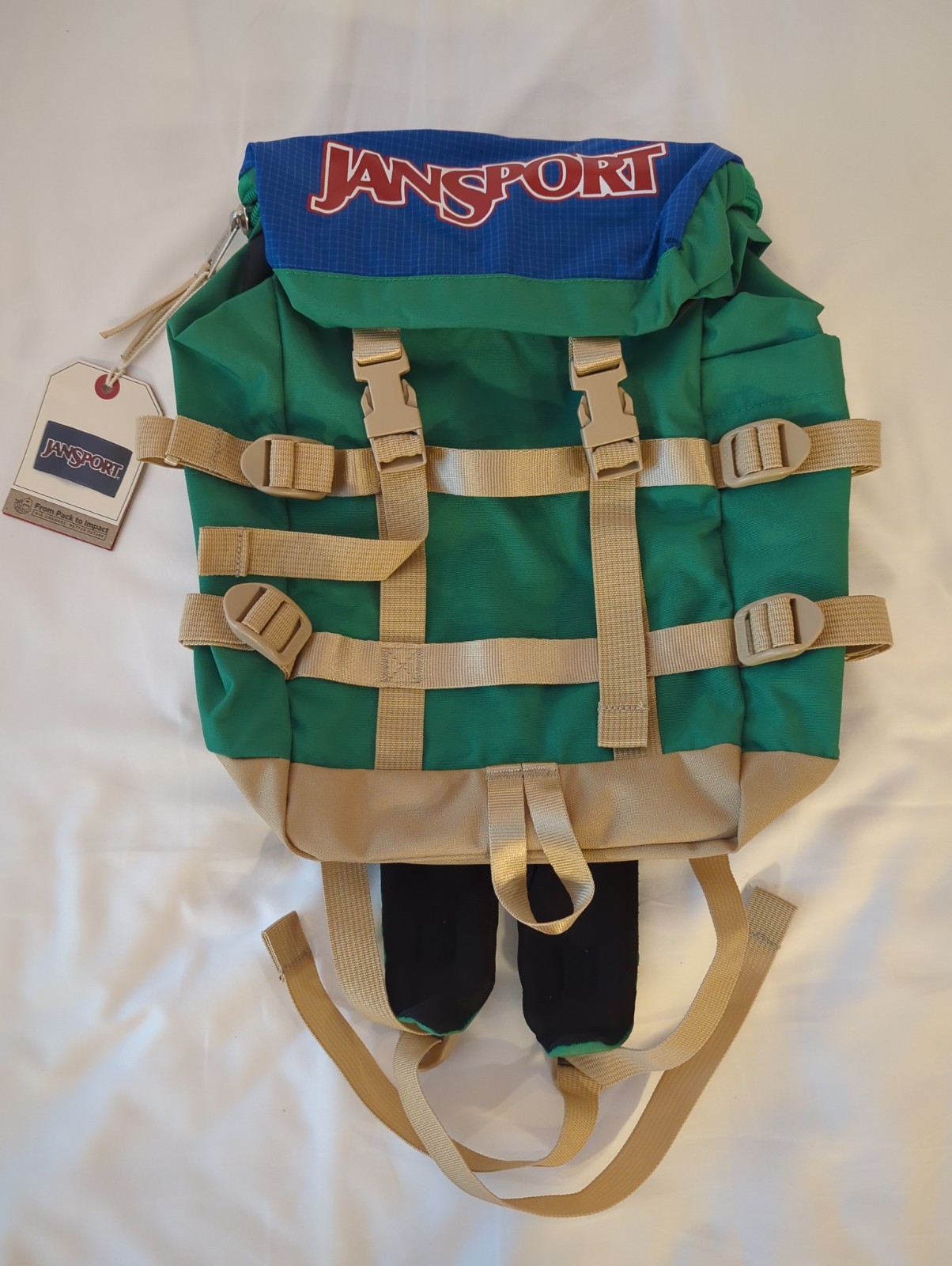 Genuine Jansport Mini Skip Backpack ‘Jelly Kelly’ Color Way 11×7.8×4.7 in New