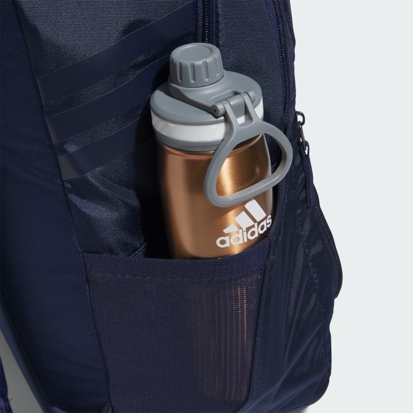 adidas Stadium 4 Soccer School Backpack Blue Laptop Padded Large 36L JJ7774