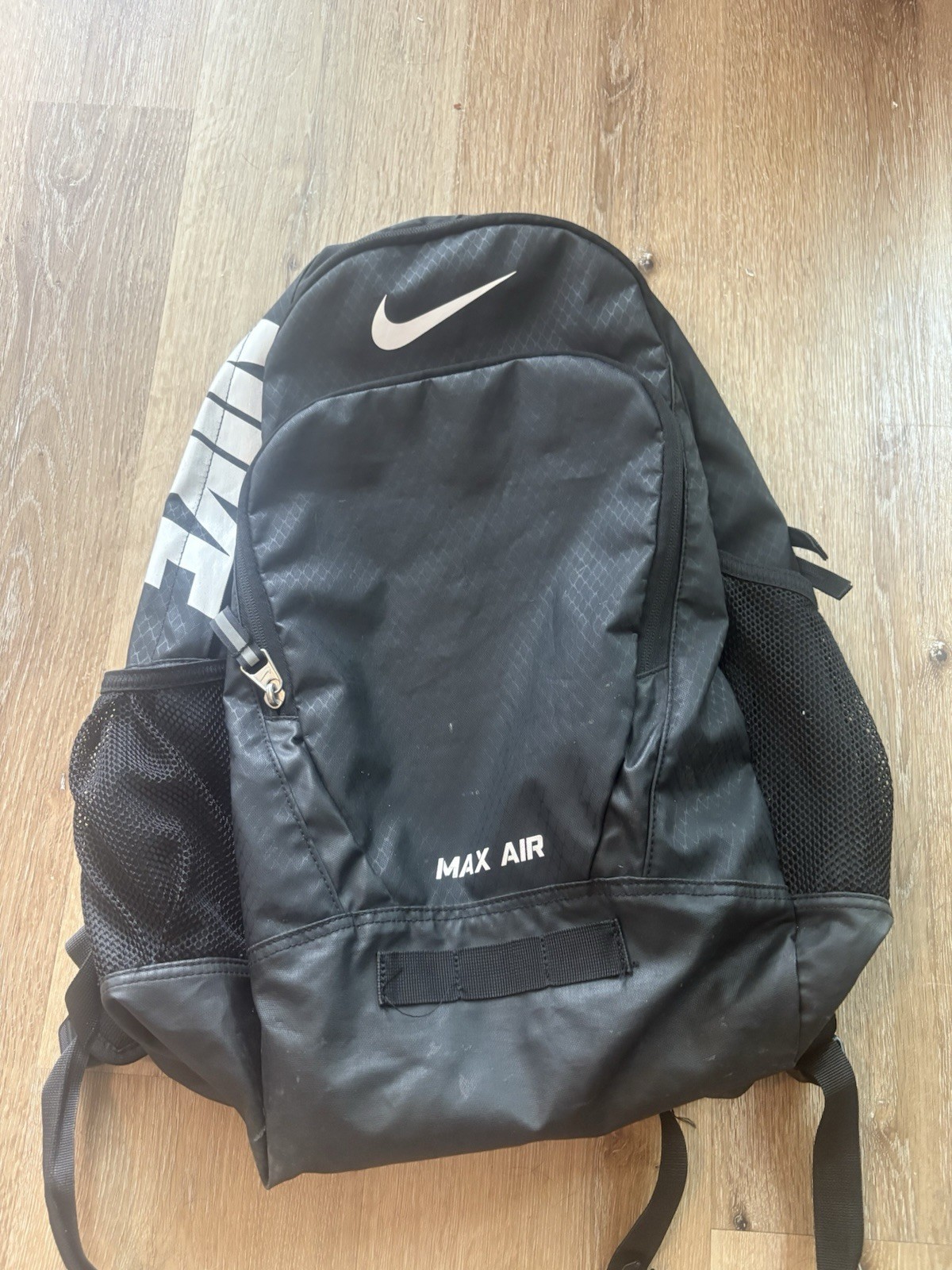 Nike Max Air Backpack Black White Classic Bookbag School Sports Gym Travel Bag